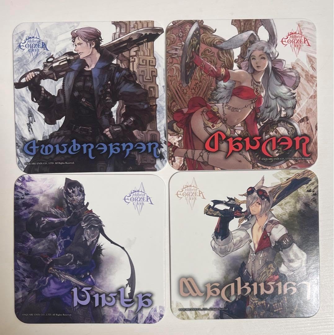 エオルゼアカフェ ジョブ コースター 4枚セット スクエニカフェ